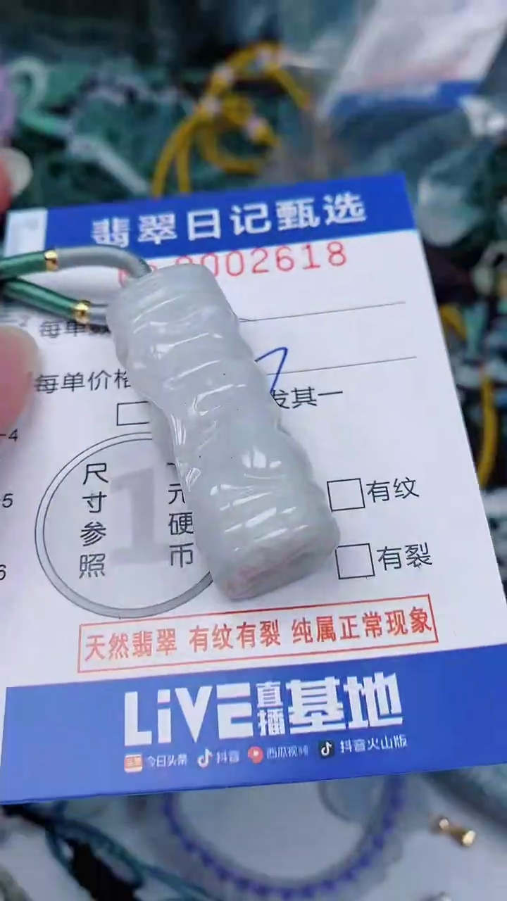 翡翠未镶嵌颈饰00002618