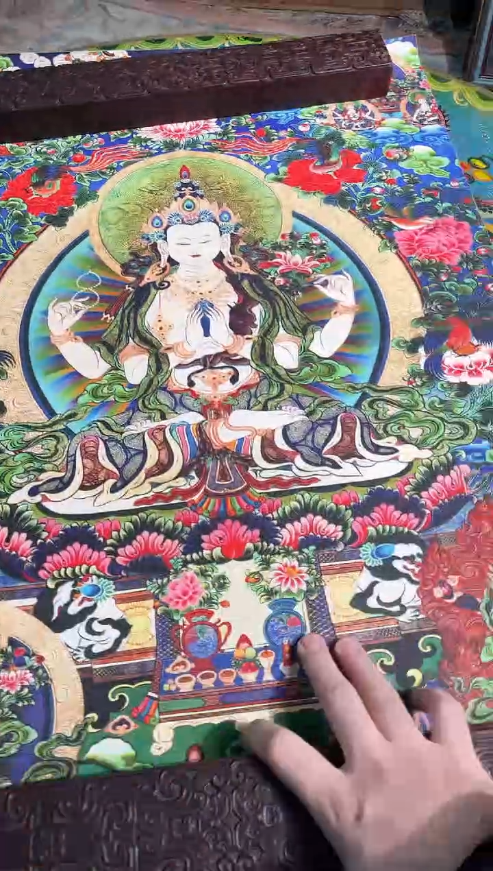 卷轴画路路的唐卡tk160