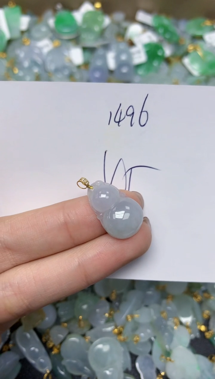 【闪购商品】翡翠颈饰18K金镶嵌 天然翡翠A货