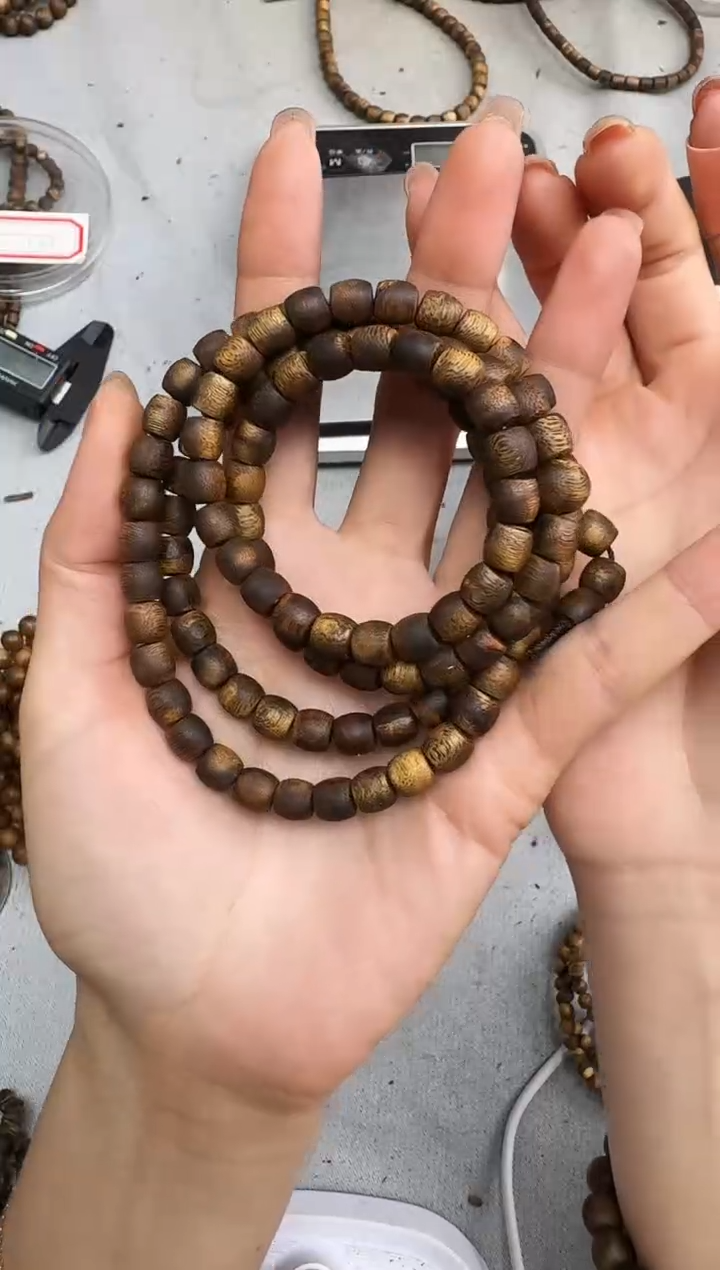 沉香手串0722紫棋鼓珠多圈多样性发一