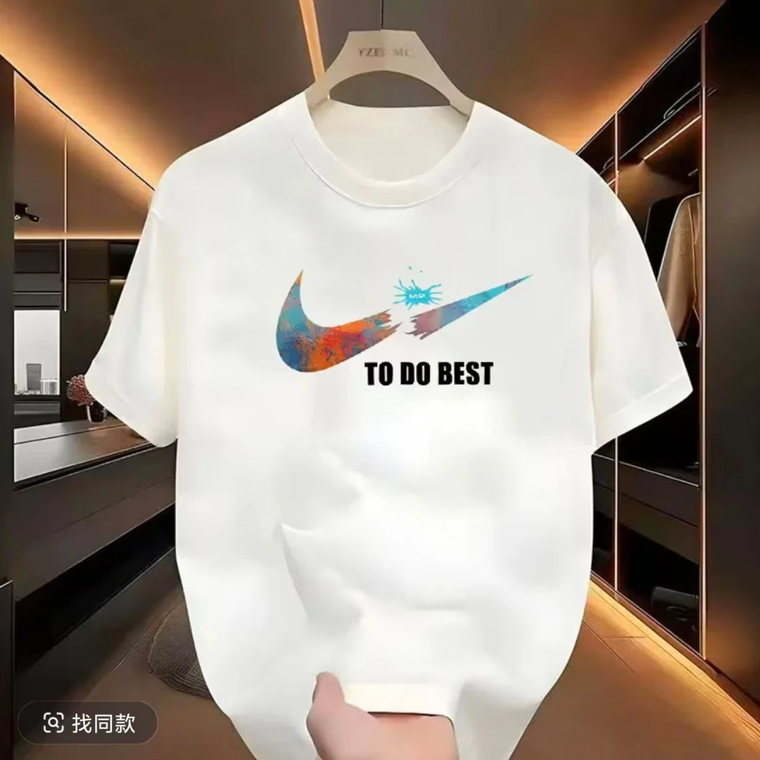 【一折粉丝福利】夏季潮牌男女同款百搭圆领T恤