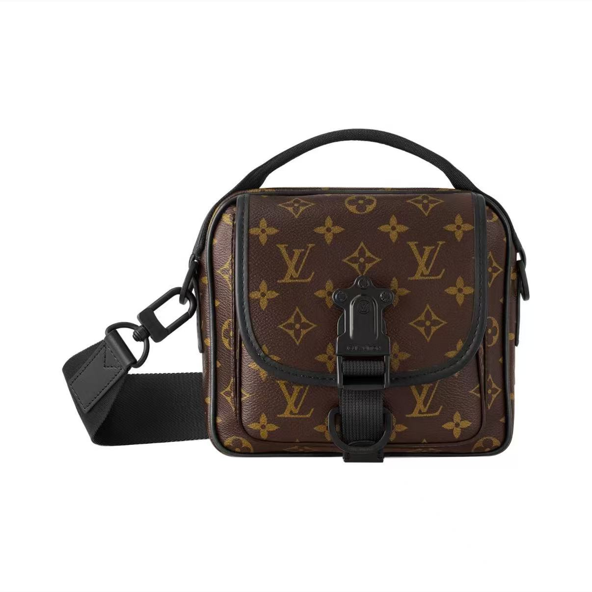 99新 LouisVuitton/路易威登 24新款Quest棕老花满印 单肩 斜跨包
