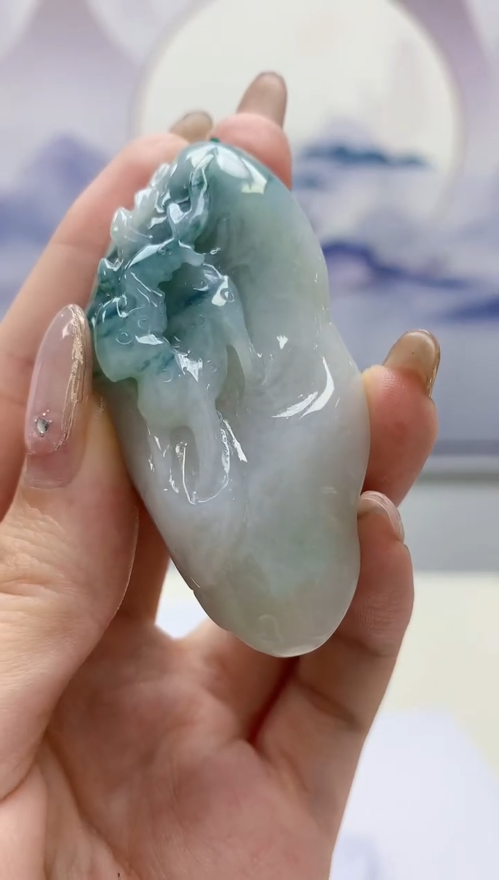 【闪购商品】定制翡翠未镶嵌4812jw-毛货挂件141