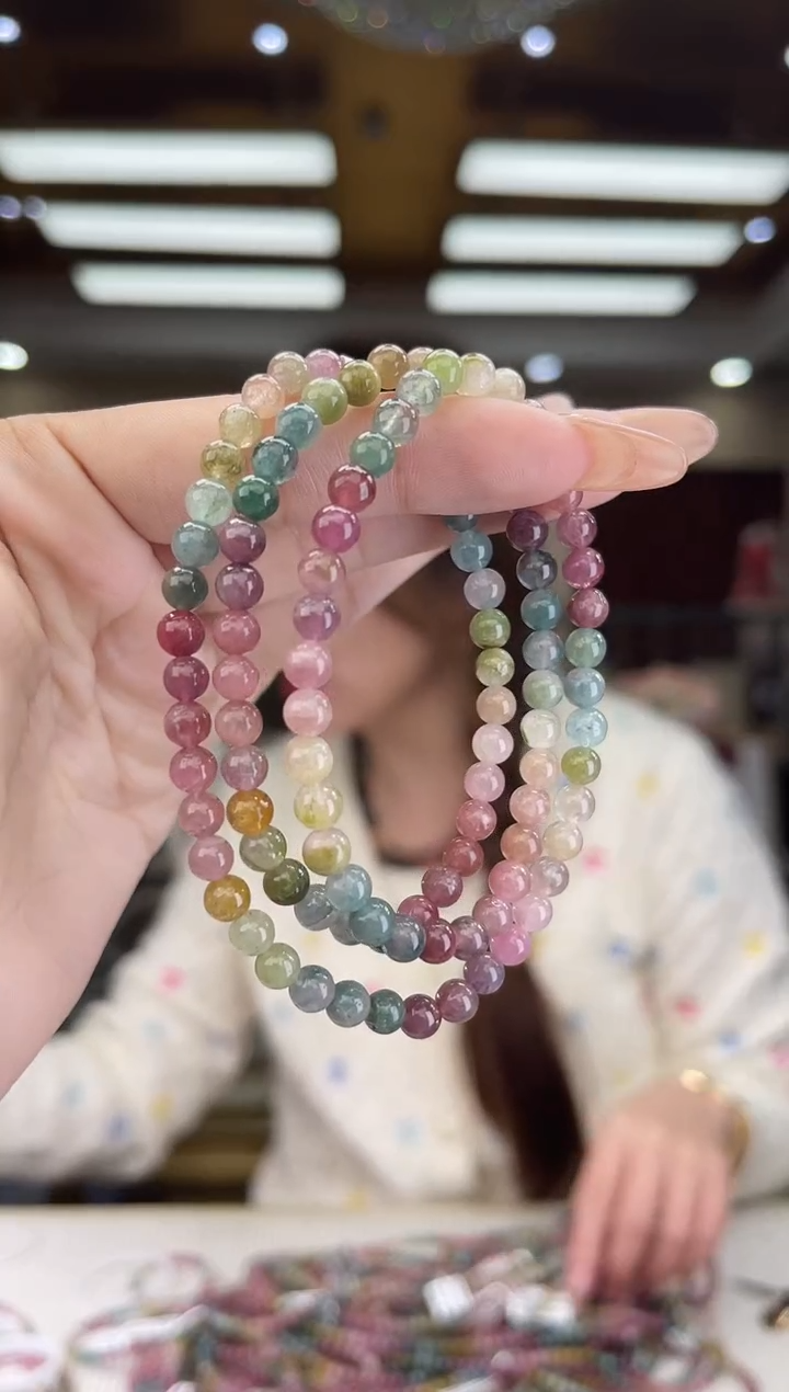 【闪购商品】碧玺/未镶嵌5mm+碧玺多圈多样性发货