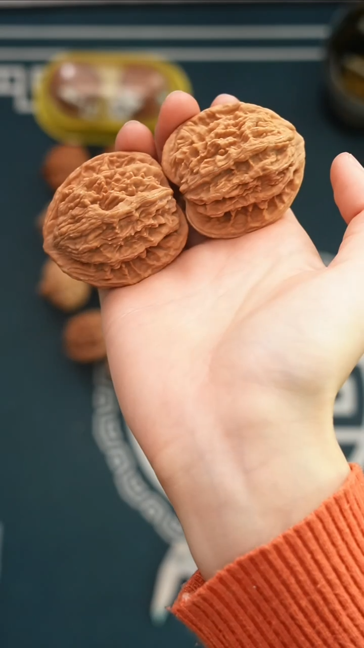 吊坠文玩核桃?***虹麦穗虎头45全