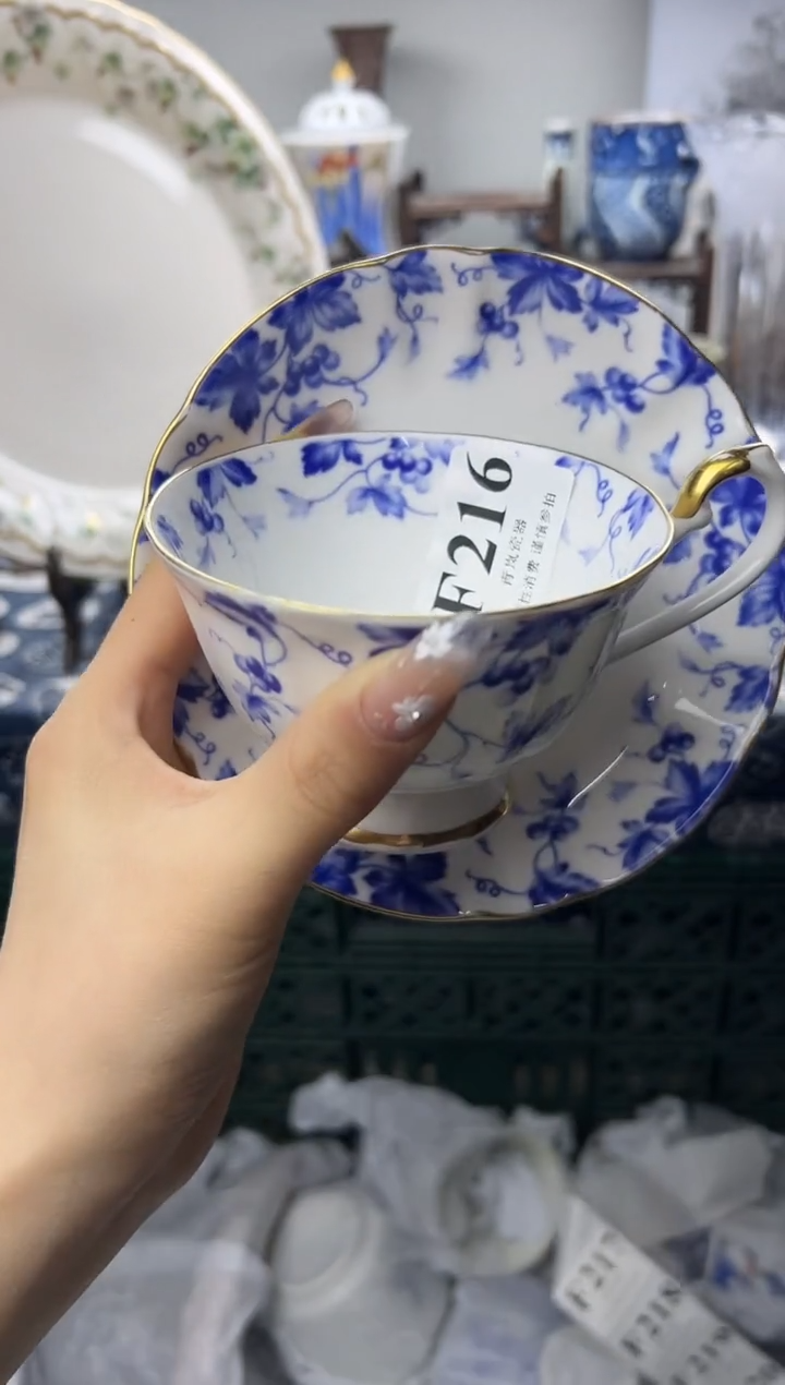 瓷片狼*花  F216
