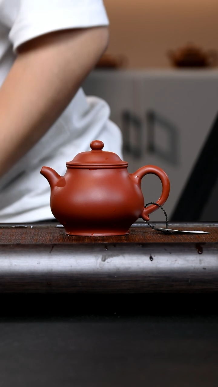 茶杯紫砂N-XTF16605潘壶红泥240cc