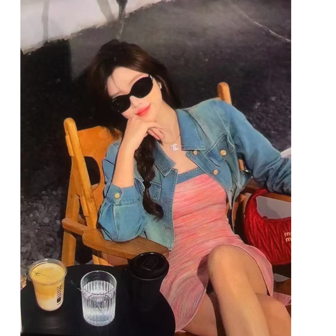 少女风休闲风时尚套装韩版连衣裙衬衣复古显瘦短裤时尚短款21105