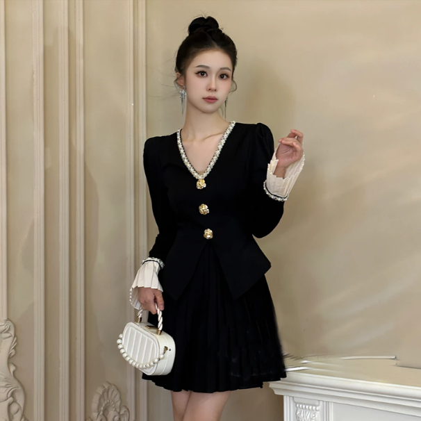 【V】【有里布】2025新款国内设计师收腰气质时尚显瘦D0311