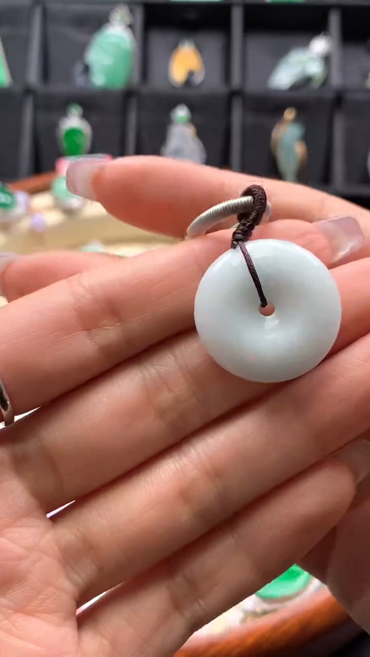 【闪购商品】翡翠颈饰未镶嵌天然缅甸A货翡翠有棉正常没运费险