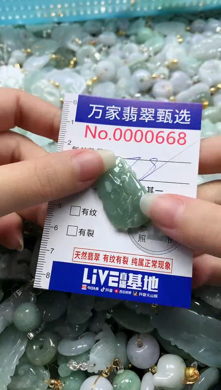 吊坠(不含链)未镶嵌翡翠0668