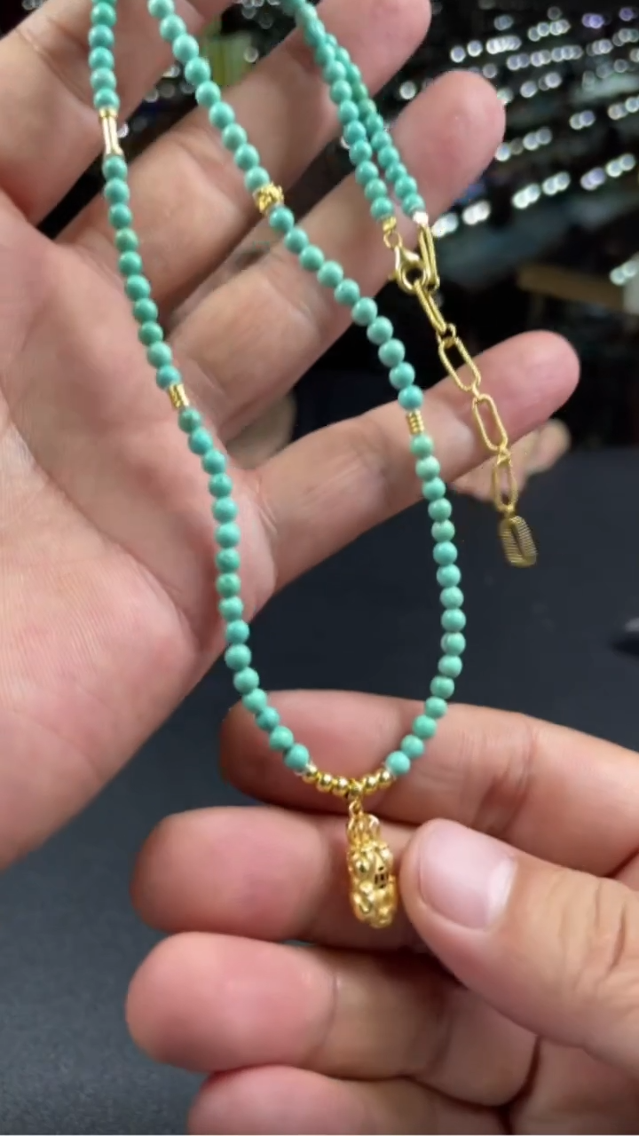 绿松石未镶嵌颈饰-11505-E40-多样性发其一