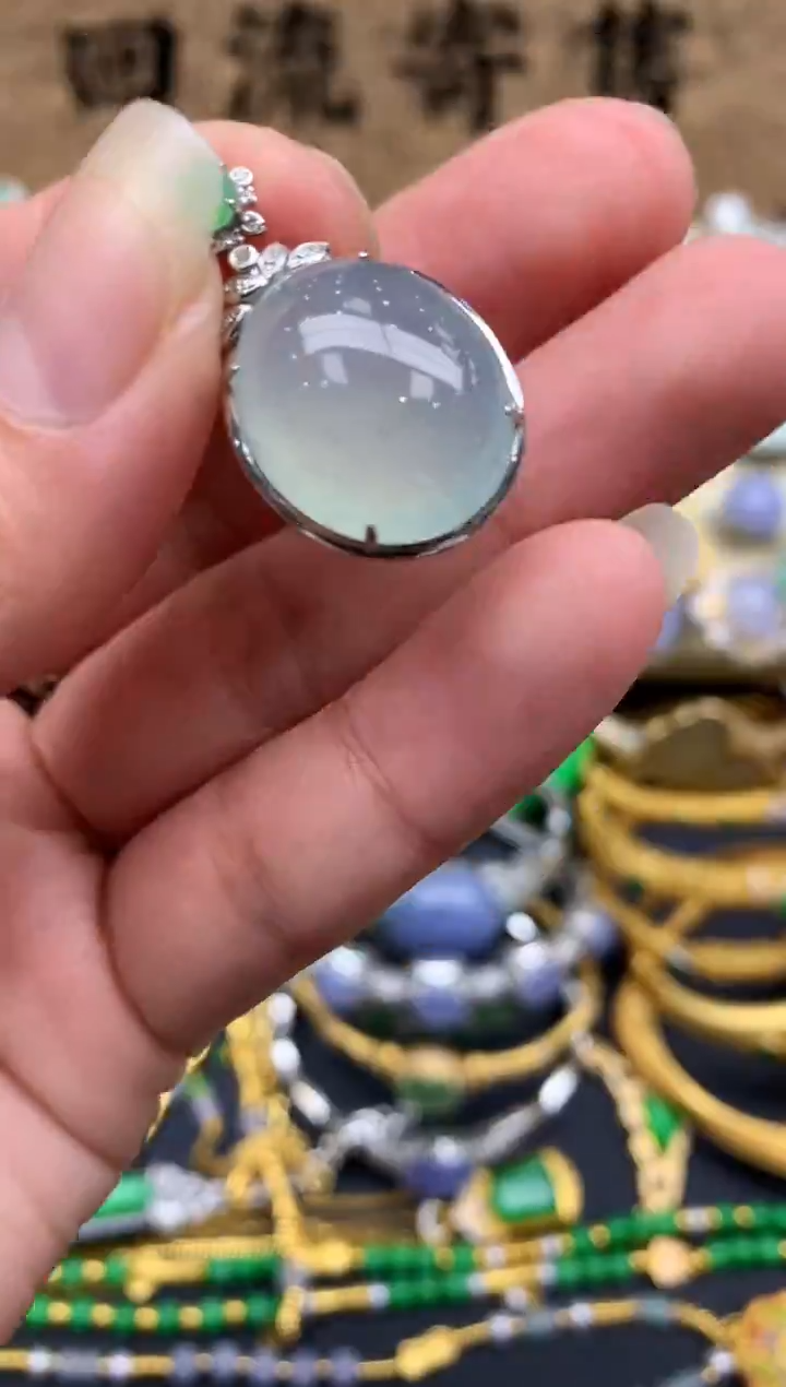 【闪购商品】翡翠颈饰18K金镶嵌163-中国好珍宝