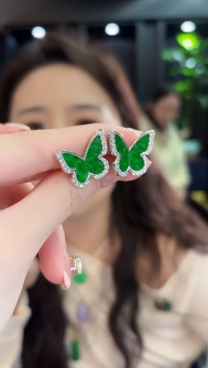 未镶嵌翡翠耳饰缅甸A货/多样性发货/一件