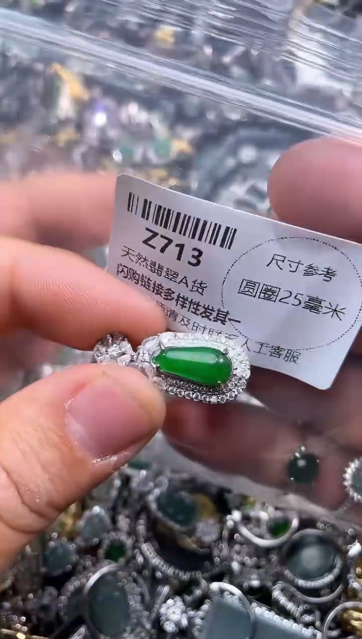 【闪购商品】翡翠颈饰未镶嵌Z713吊坠