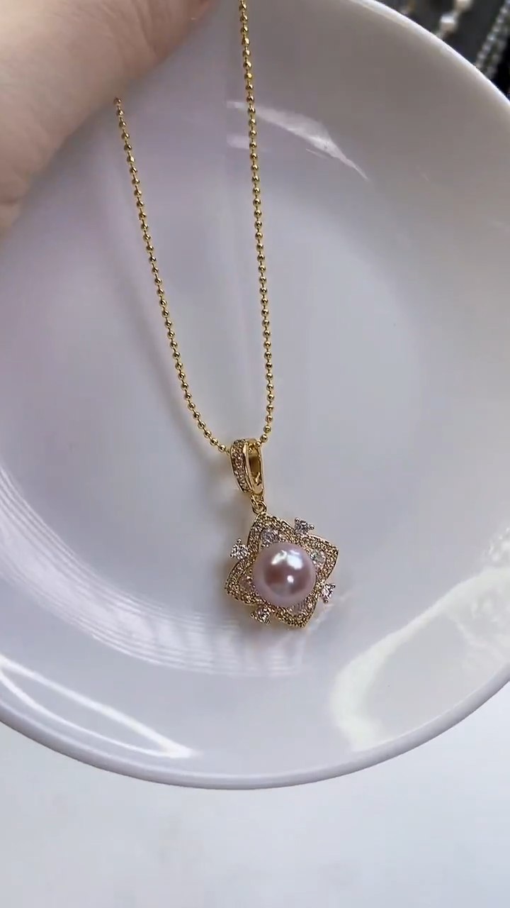 未镶嵌吊坠淡水珍珠吊坠