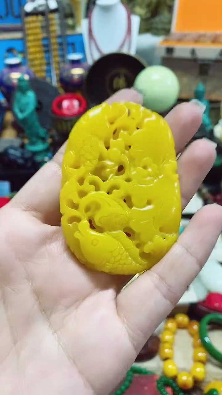 【闪购商品】和田玉（黄玉）颈饰未镶嵌主播推荐主播推荐