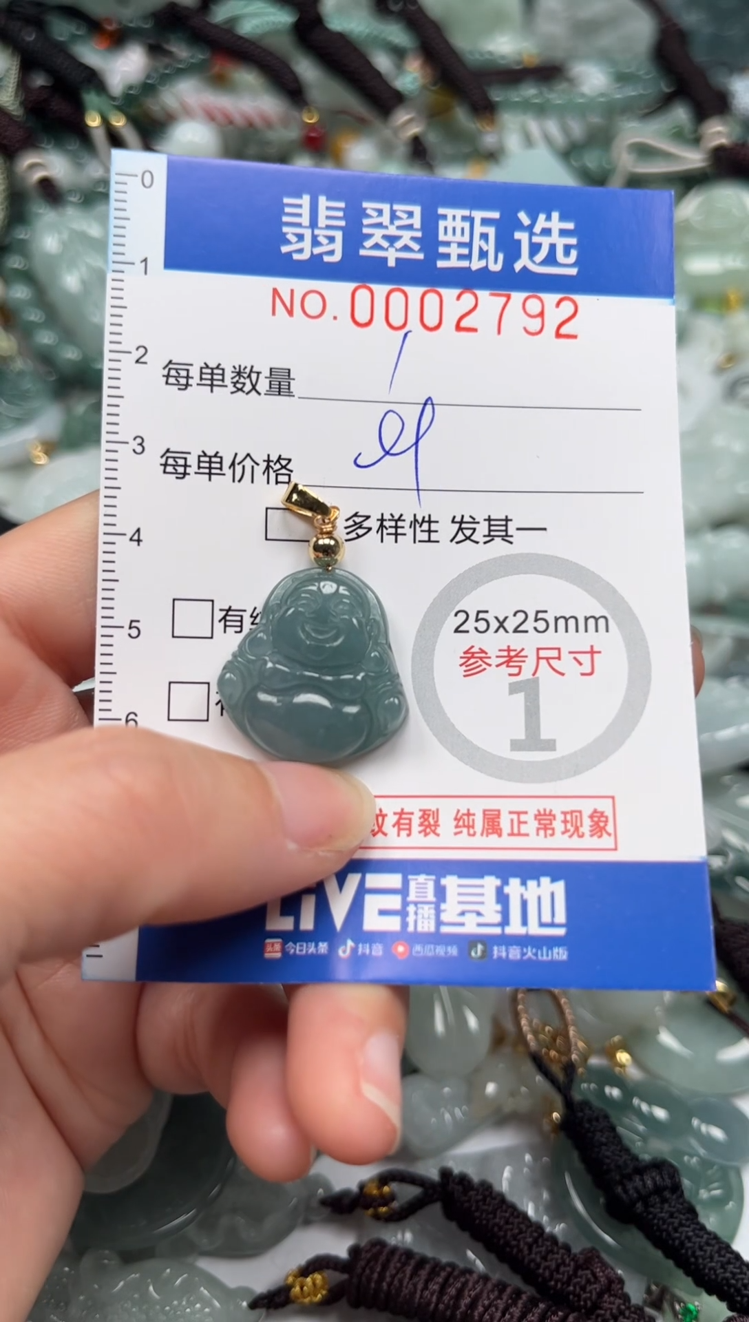 【闪购商品】翡翠颈饰未镶嵌00..2792