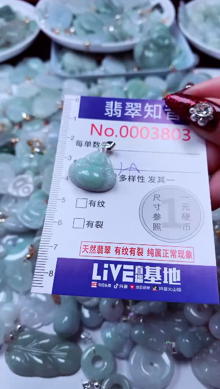 吊坠(不含链)未镶嵌翡翠3803
