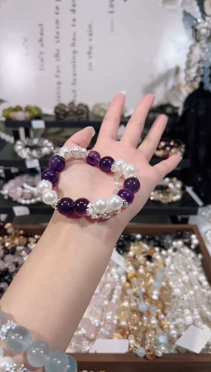 【闪购商品】水晶手链未镶嵌天然水晶默认微瑕 多样性发货发其一