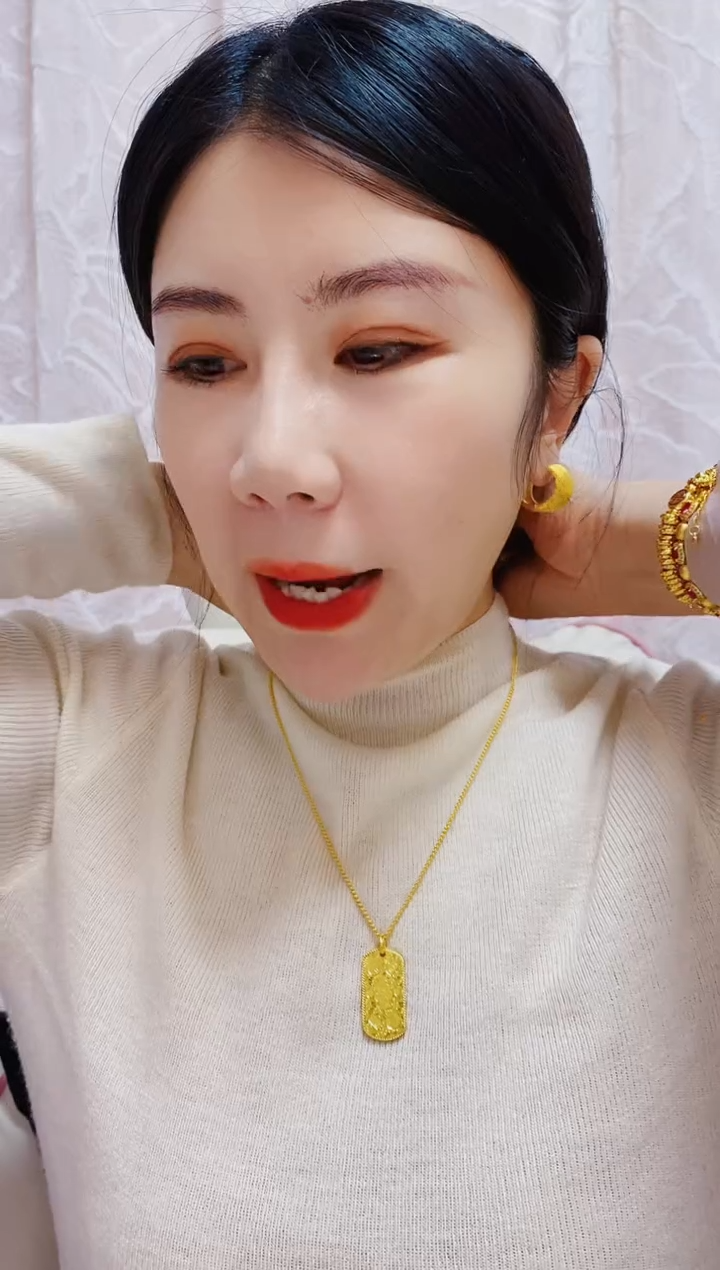 合金无010财神吉言吊坠