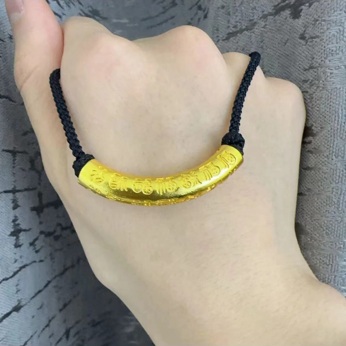 合金吊坠 【百福弯管吊坠】手工时尚编织编绳挂坠手编精美素款百搭