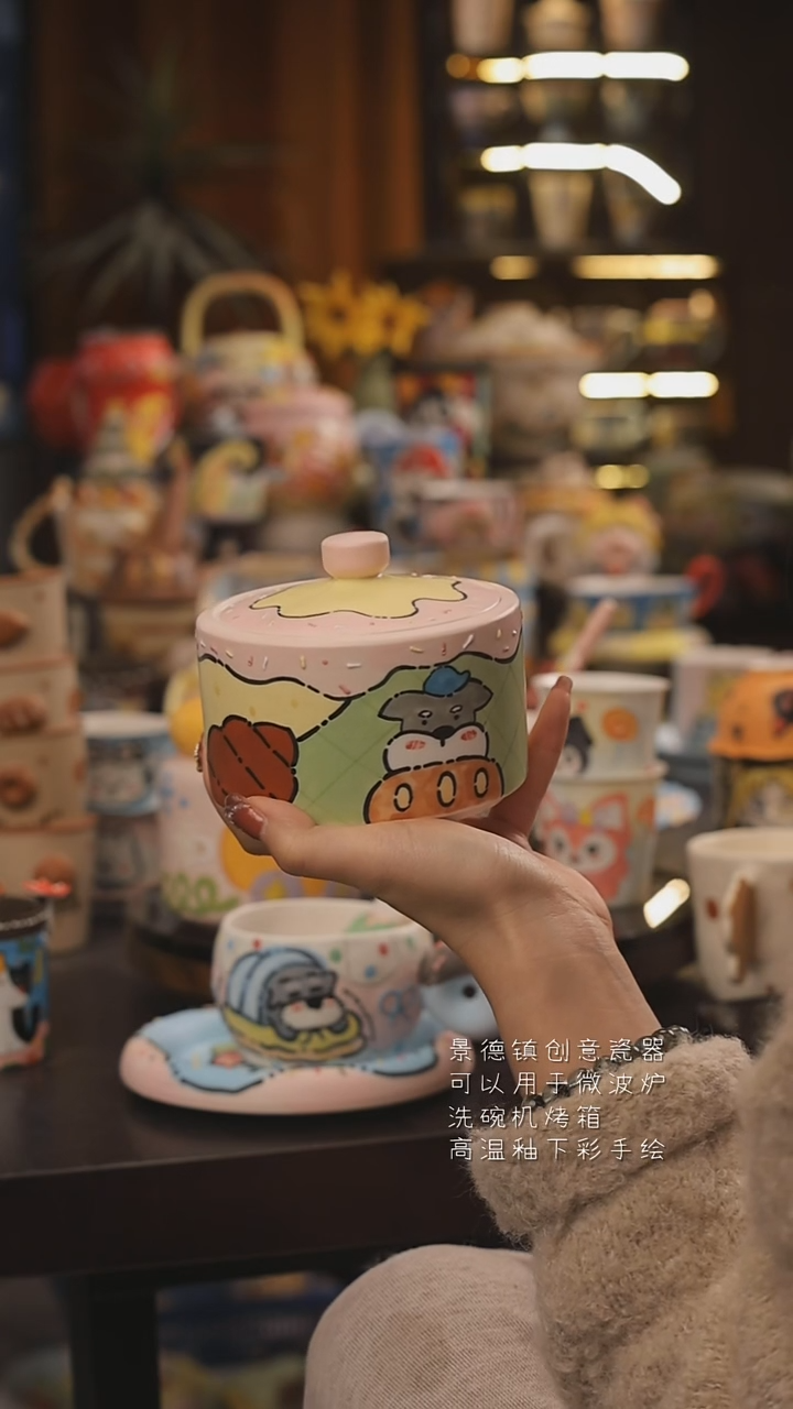 景德镇釉下彩绘设计师款式陶瓷