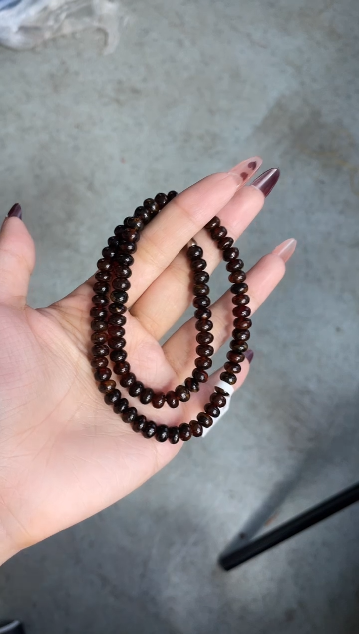 【闪购商品】琥珀裸石未镶嵌7+血翳锁骨链