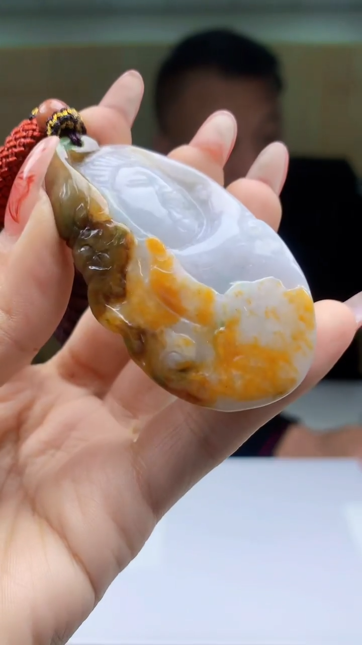 【闪购商品】定制翡翠未镶嵌4969ty-毛货挂件52