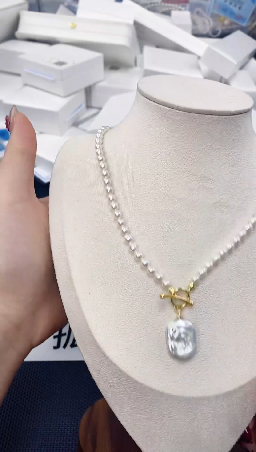 未镶嵌耳饰淡水珍珠XL1063