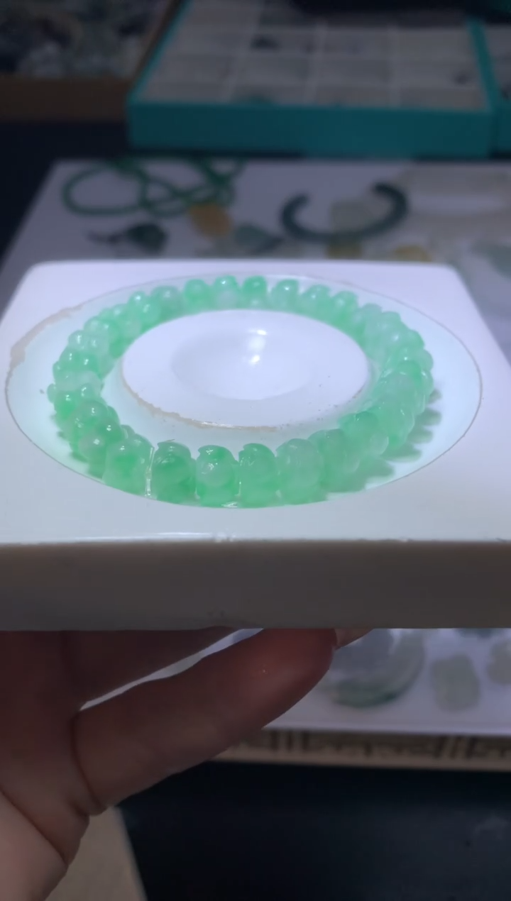 未镶嵌定制翡翠春****薇MXX058619