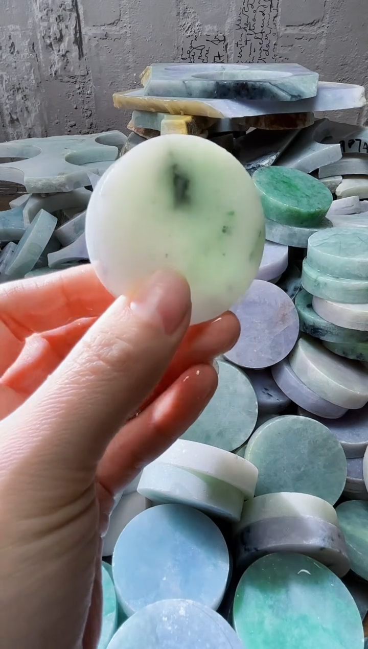 裸石翡翠天然翡翠A货玉 南 085