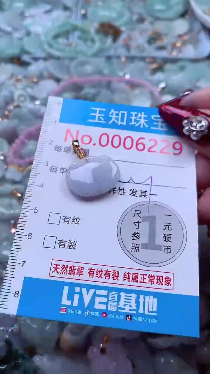 吊坠(不含链)未镶嵌翡翠6229