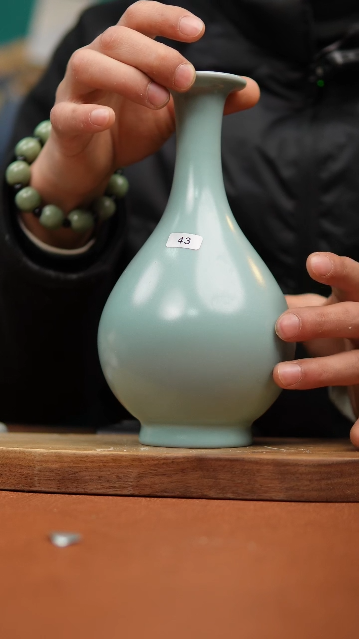 【闪购商品】瓷片原产地原矿仿古玉壶春微瑕