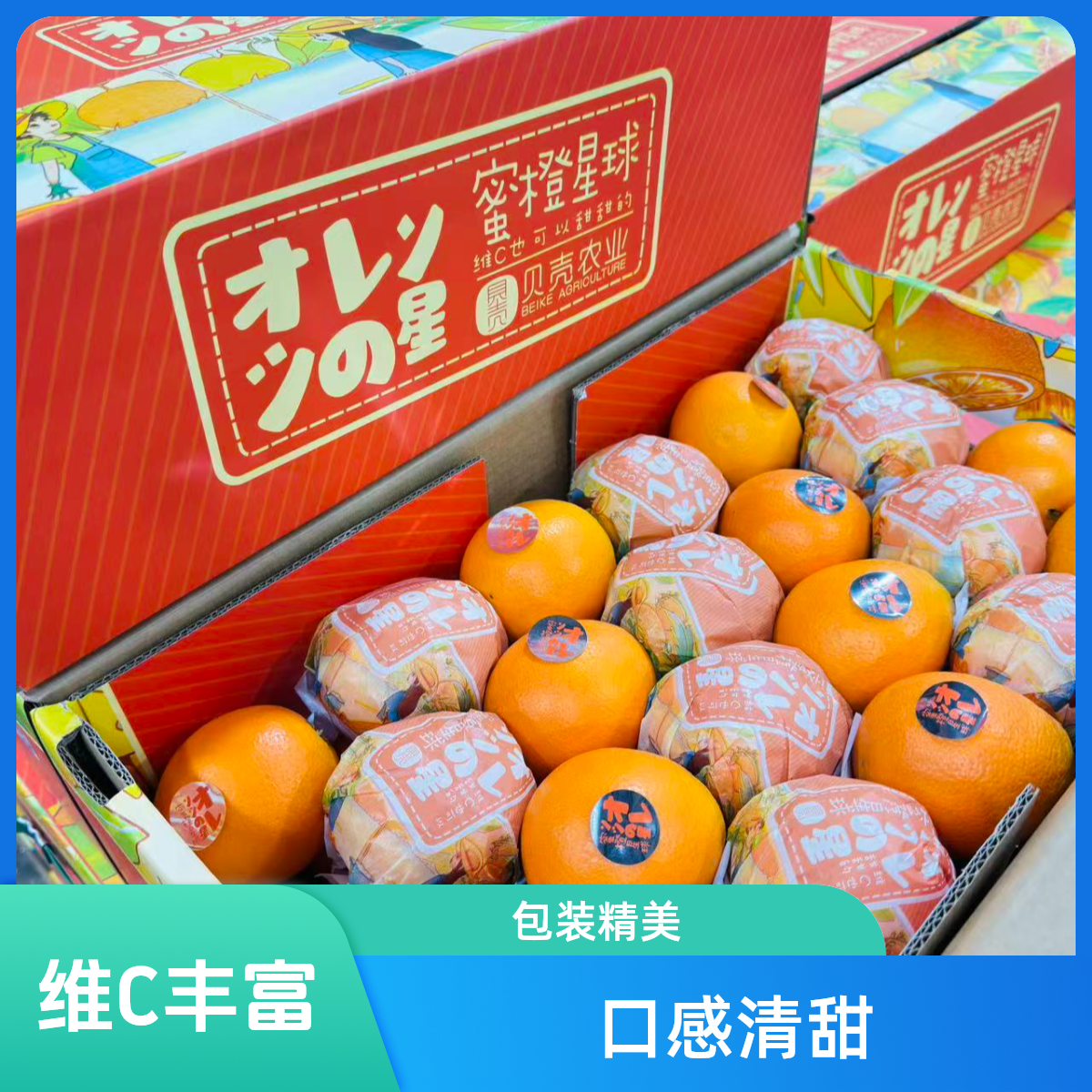 （呱呱达）贝壳蜜橙星球甜橙