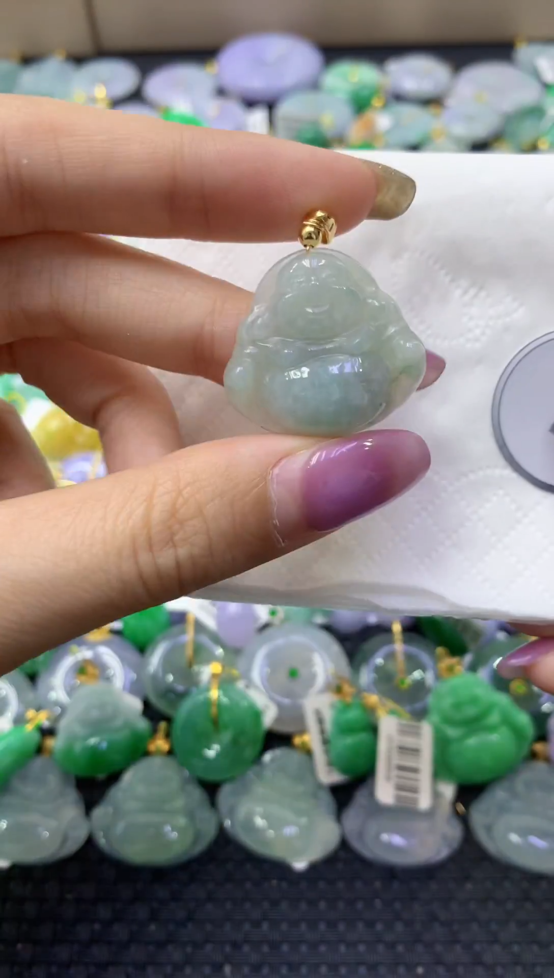 颈饰未镶嵌翡翠天然缅甸翡翠A货