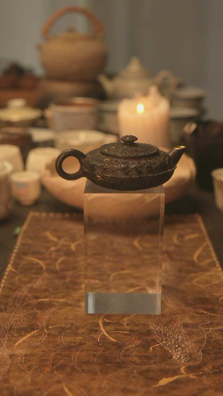 皿之手捏紫砂壶熏烧手捏壶金钉