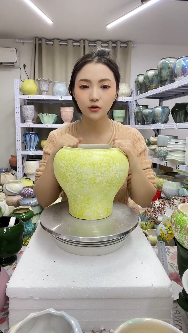 12.30陶瓷花盆直播链接高.   21   口14