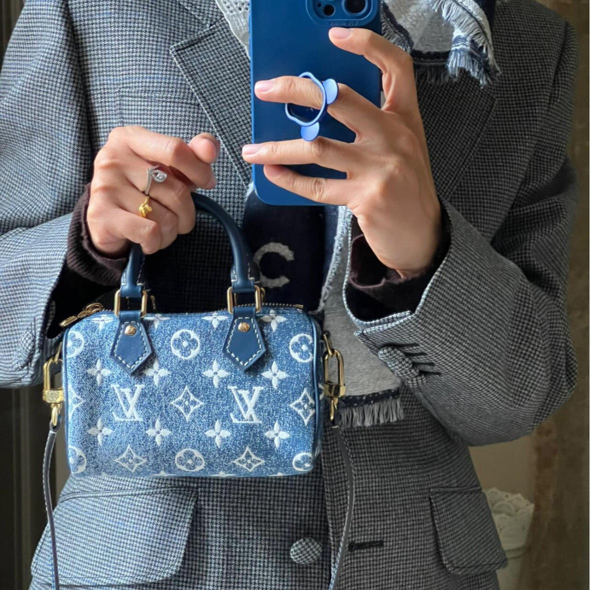 99新 LouisVuitton/路易威登 小花Jerry P205227086 Speedy Nano 