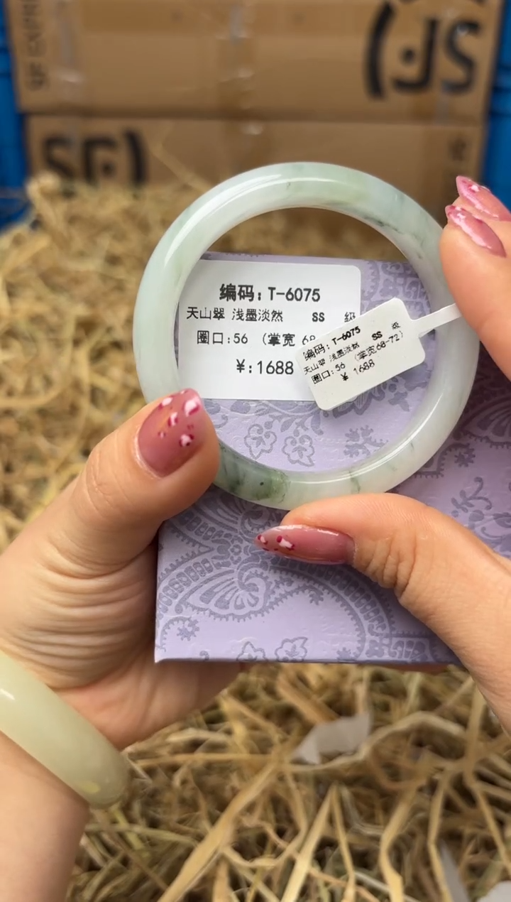 未镶嵌手镯石英质玉T-6075