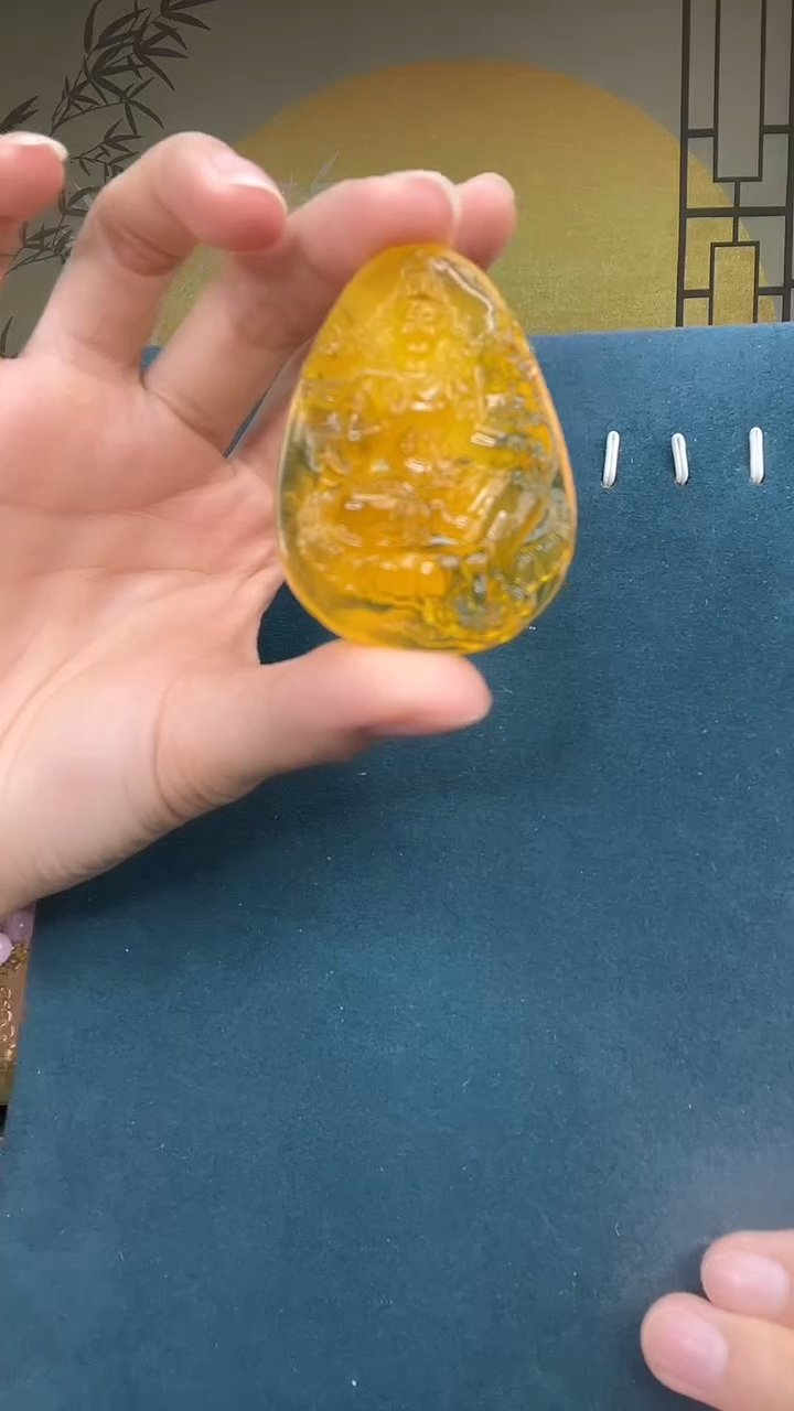 未镶嵌琥珀裸石A1952天然蜜蜡绑链子