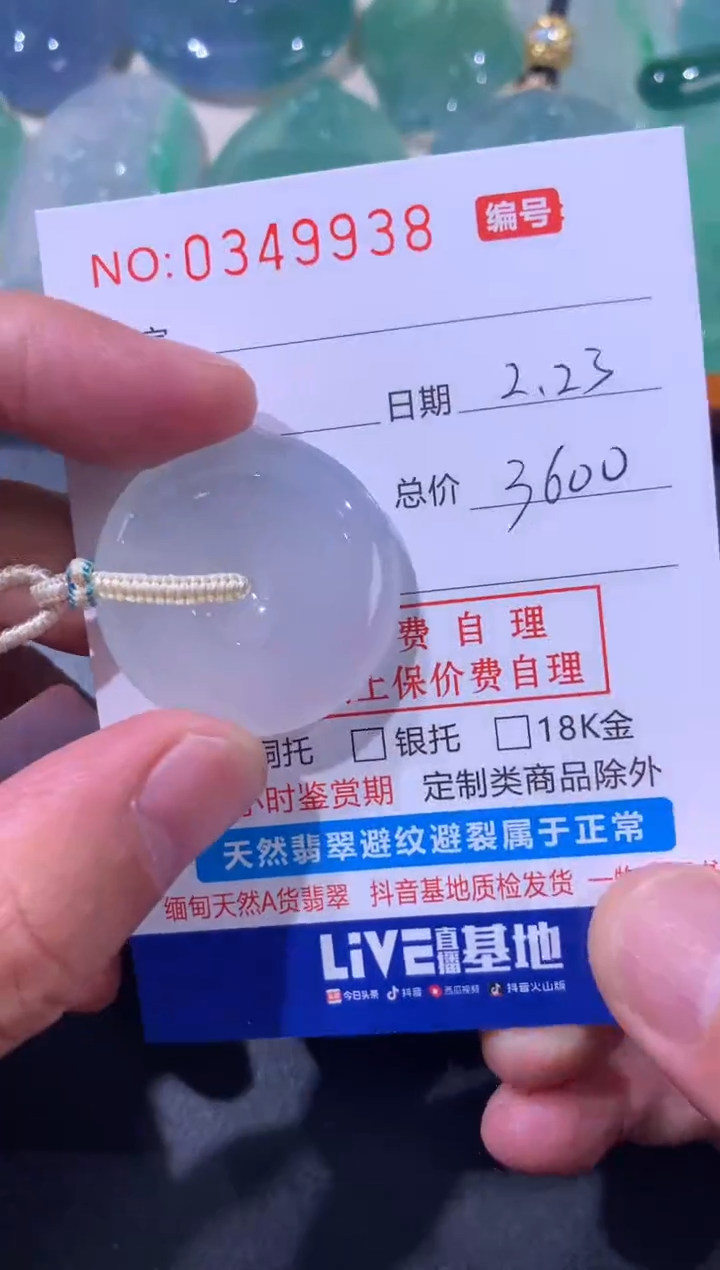 【闪购商品】翡翠颈饰未镶嵌天然A货翡翠