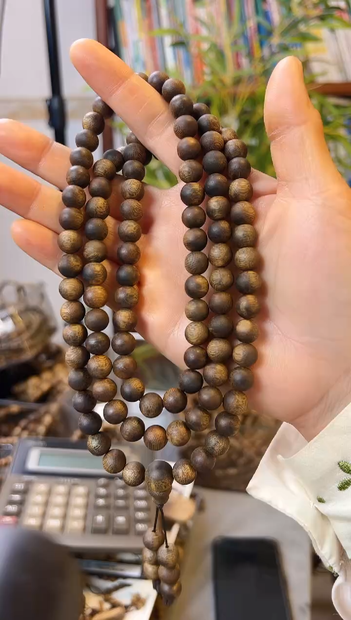 【闪购商品】沉香手串棋楠圆珠多圈手串