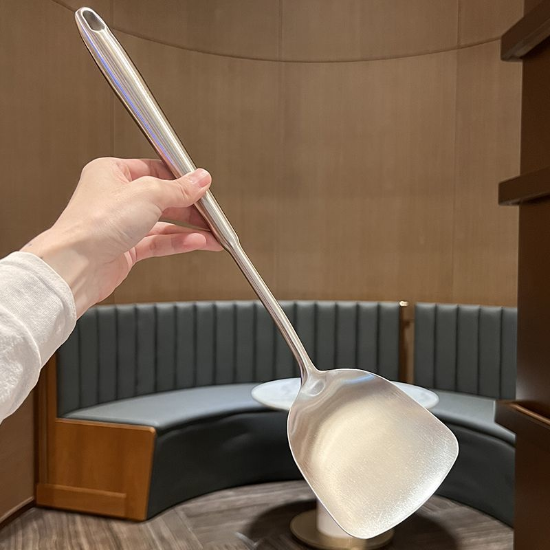 1食品级不锈钢加厚锅铲家用炒菜铲子食品级大加长防烫