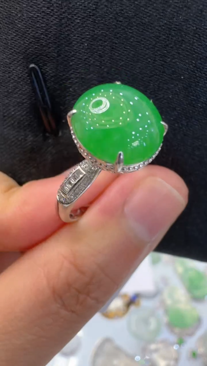 【闪购商品】翡翠戒指18K金镶嵌多样性团购发一件