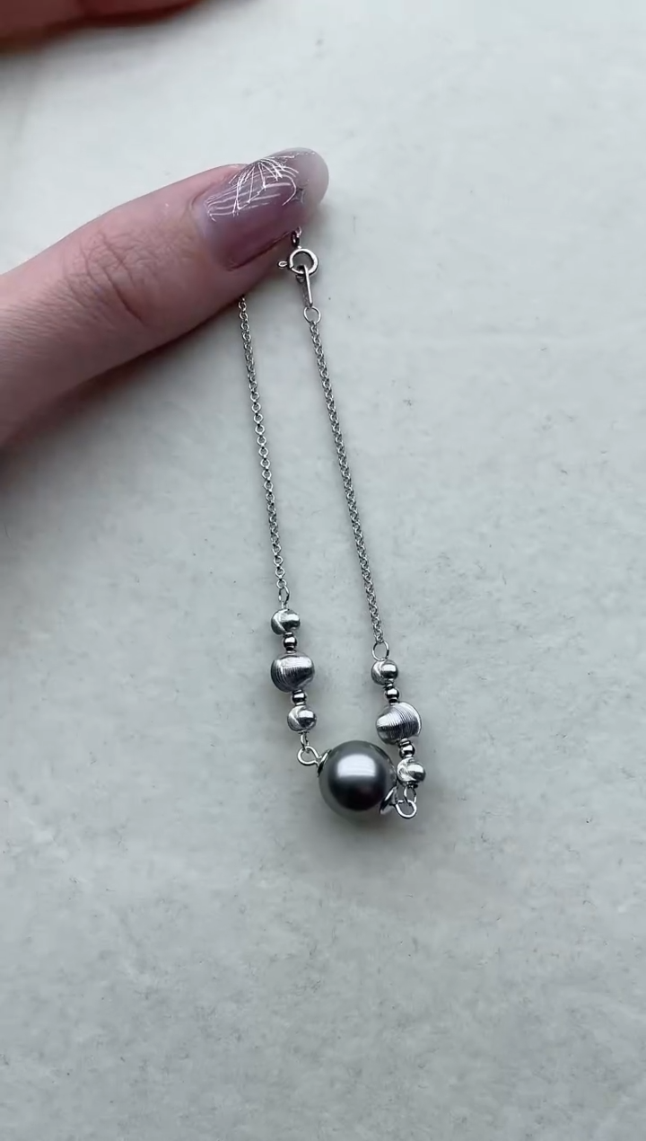 【闪购商品】海水珍珠手链银S925镶嵌73