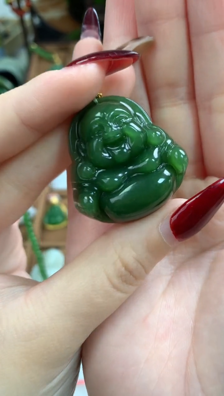 【闪购商品】和田玉颈饰未镶嵌吊坠35mm