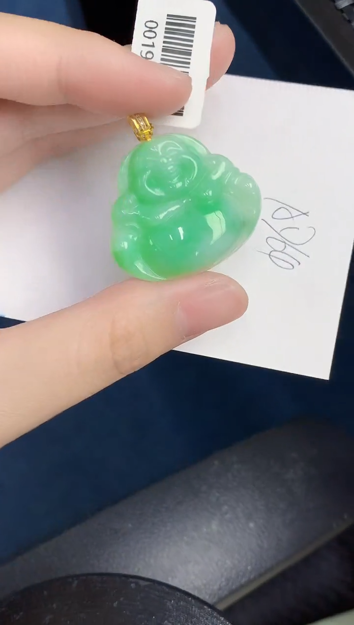 【闪购商品】翡翠颈饰18K金镶嵌000000000