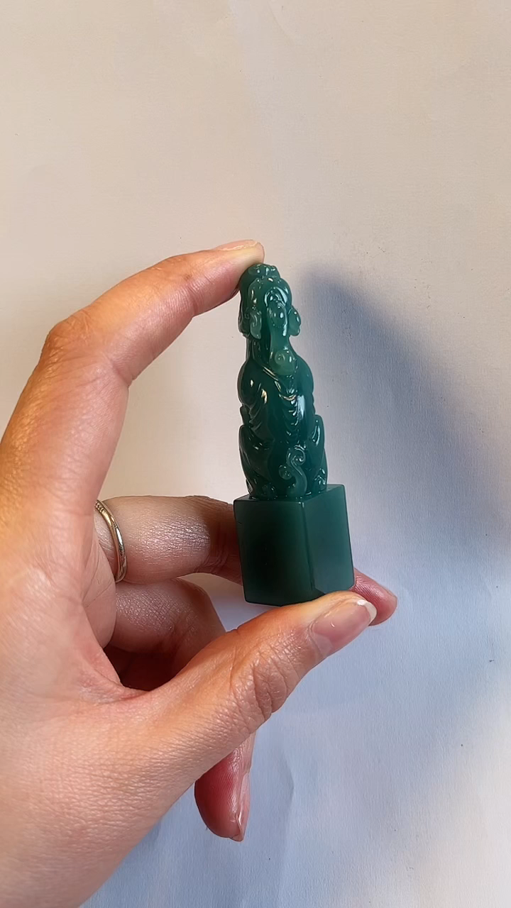 【闪购商品】雅安绿印石C064雅安绿朝天吼