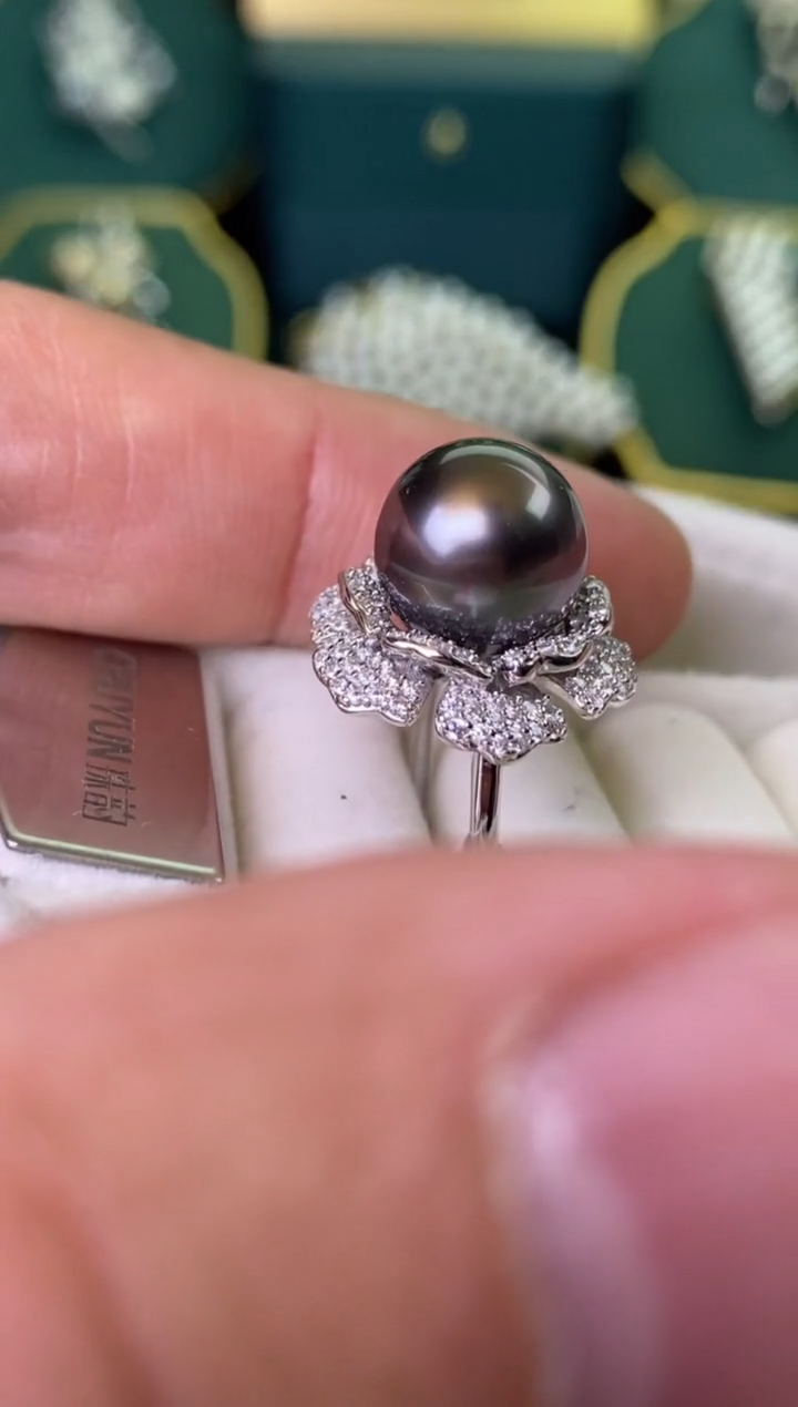 【闪购商品】海水珍珠戒指银S925镶嵌1